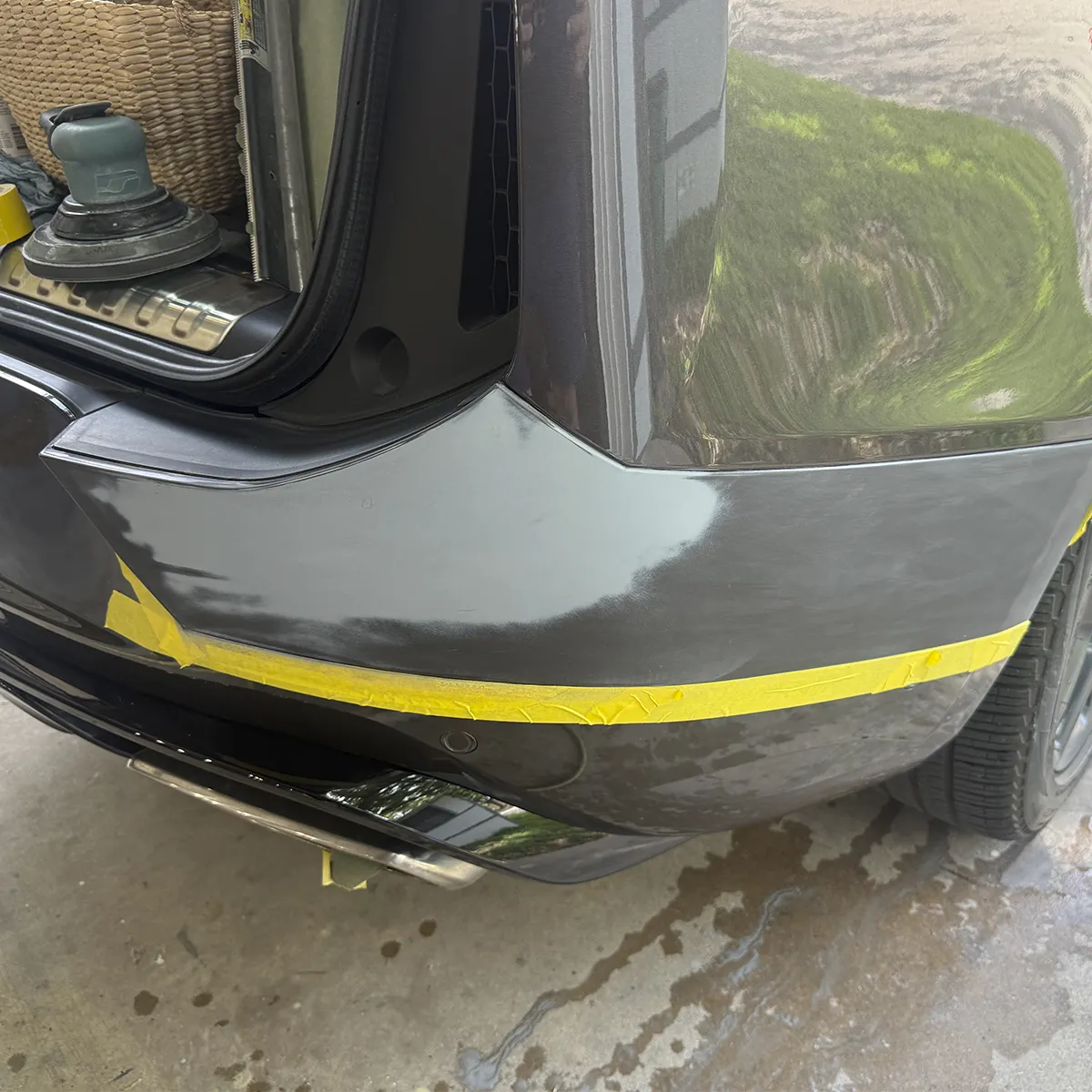 2026 Rover — Rear Bumper Restoration – before 2026 Rover — Rear Bumper Restoration - before
