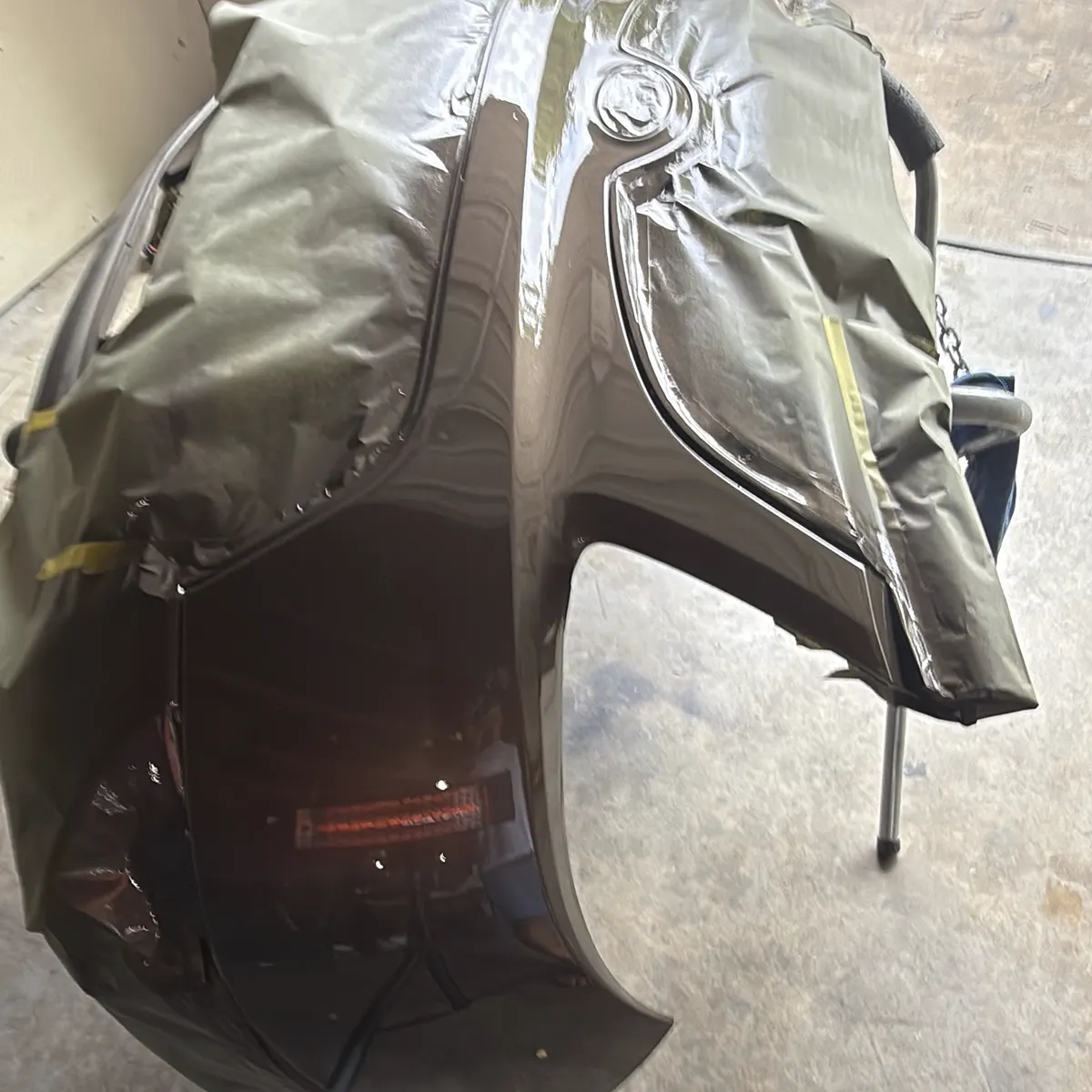 Full Color Change White to Brown Metallic -after