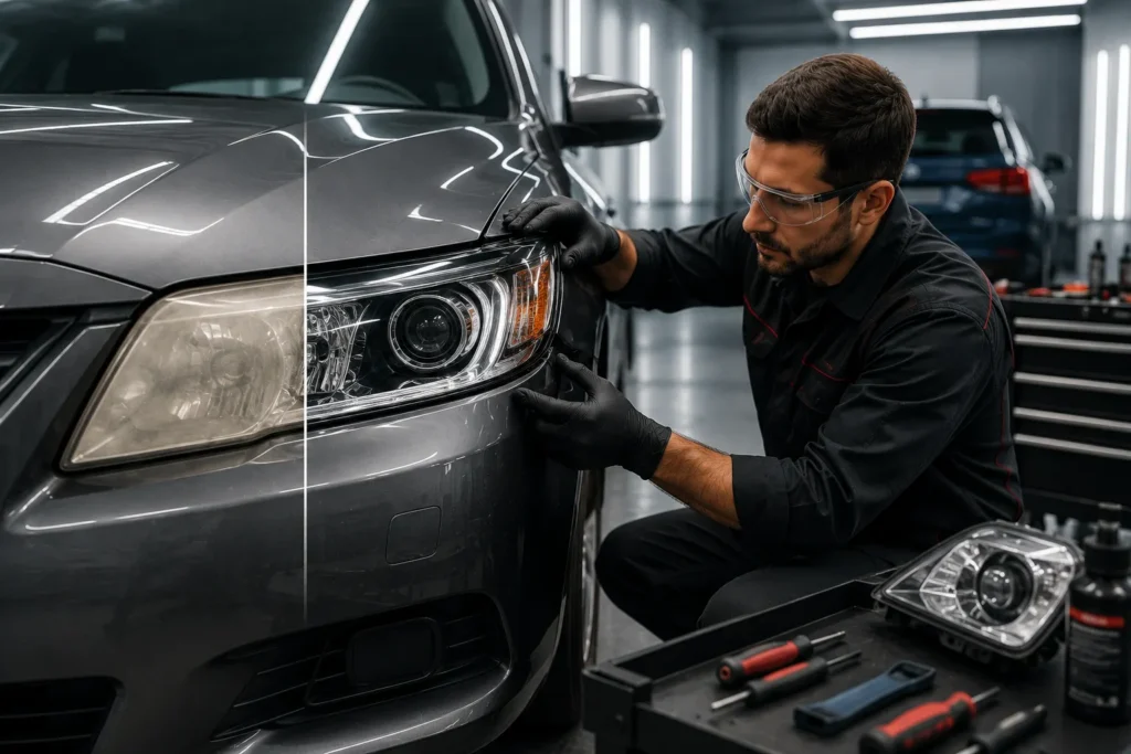Headlight Restoration & Replacement